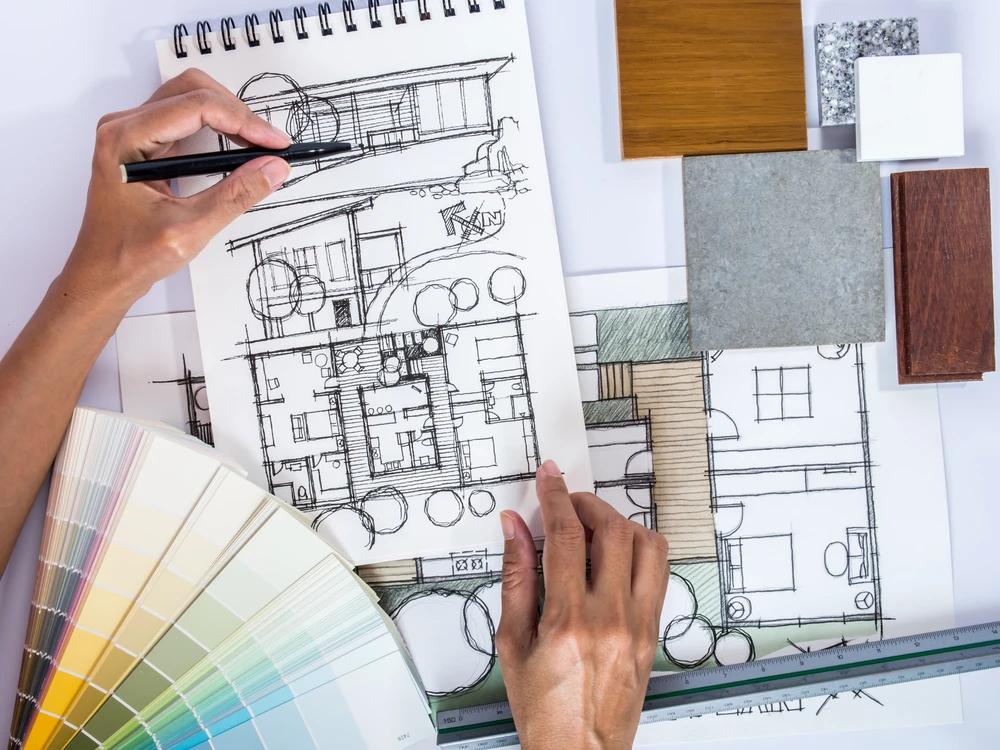 a residential contractors planning a home remodeling project